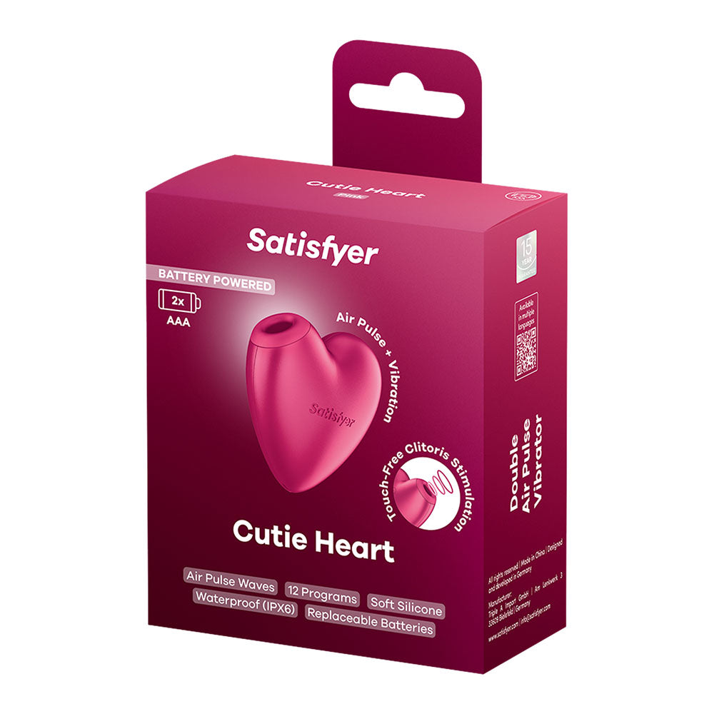 Satisfyer Cutie Heart – Battery Operated Air Pulsation Vibrator > Sex Toys For Ladies > Air Pulsation