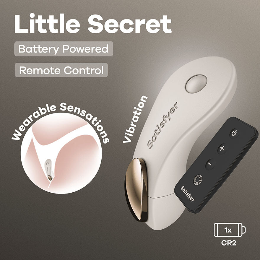 Satisfyer Little Secret Remote Control Panty Vibrator Beige > Sex Toys For Ladies > Panty Vibes