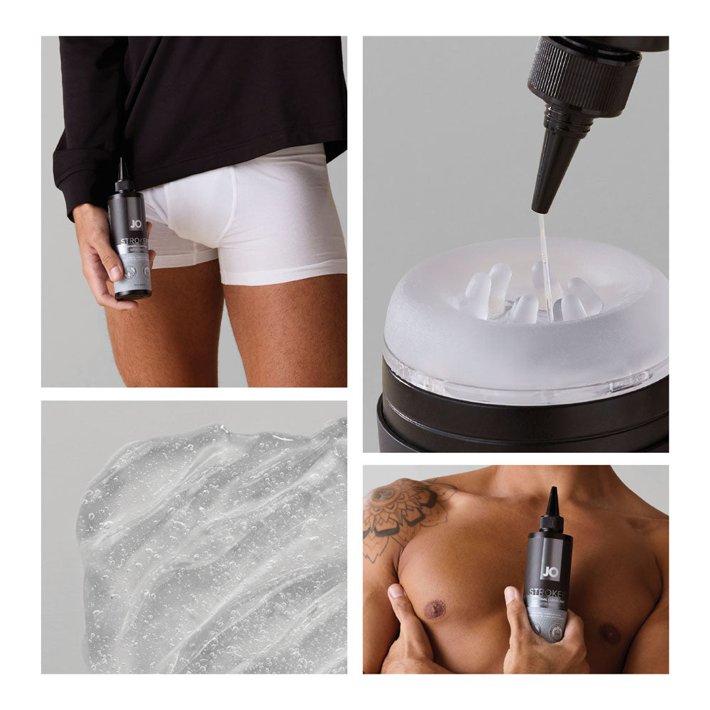 JO Stroker Lube – Water-Based Lubricant 240ml Bottle > Lube > Masturbation Cream