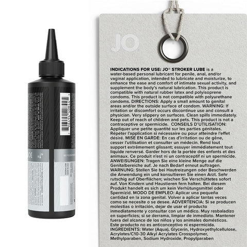 JO Stroker Lube – Water-Based Lubricant 240ml Bottle > Lube > Masturbation Cream