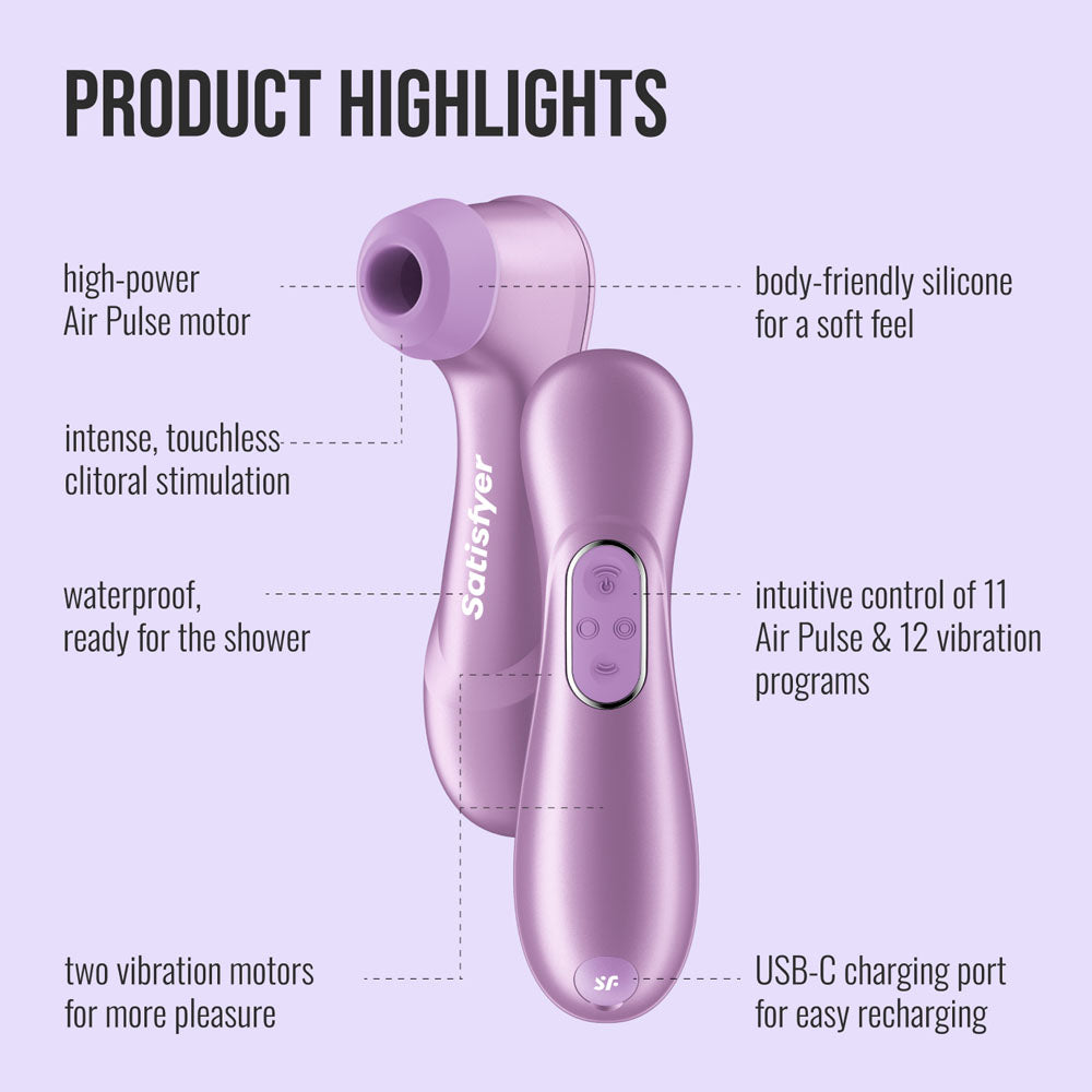 Satisfyer Pro 2 Generation 4 USB-C Rechargeable Clitoral Stimulator > Sex Toys For Ladies > Air Pulsation