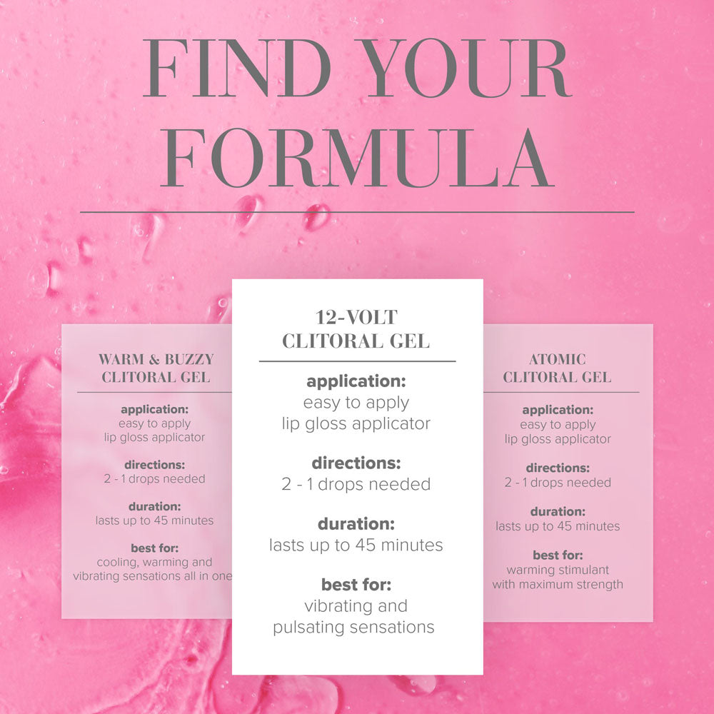 JO 12 Volt Clitoral Stimulant – Oil-Based Stimulating Gel for Women 10 mL Tube Enhancers Female