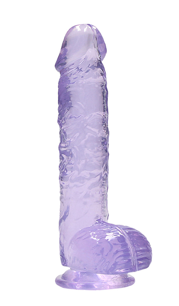 REALROCK 6'' Realistic Dildo With Balls - 15.2 cm Dong, Purple > Dildos > Realistic Dildos