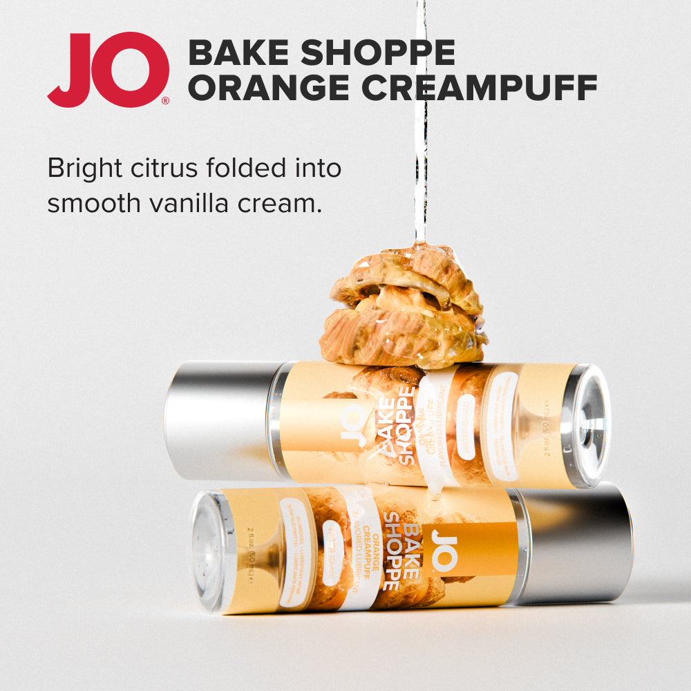JO Bake Shoppe Orange Creampuff – Orange Flavored Water-Based Lubricant 60ml Bottle > Lube > Flavoured