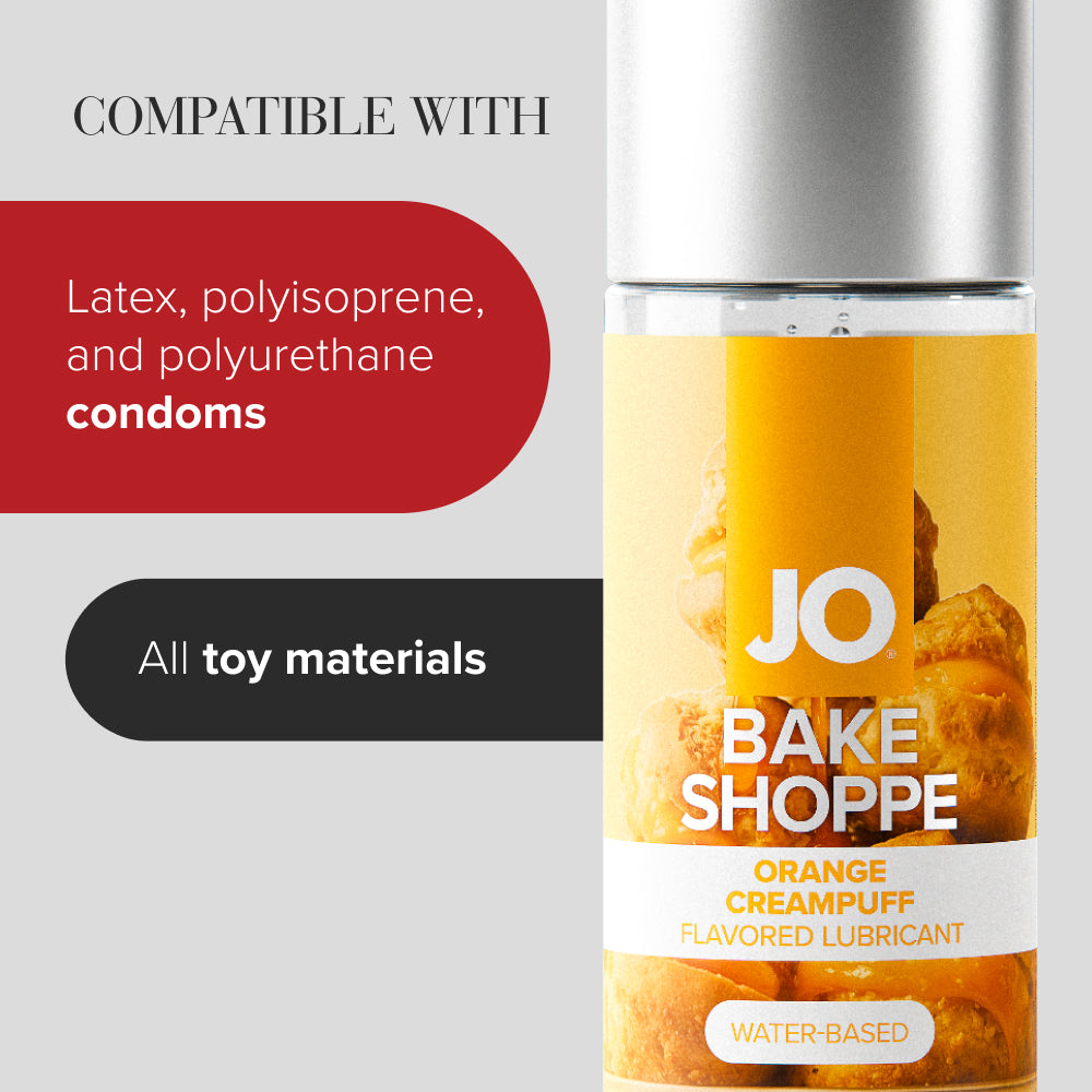 JO Bake Shoppe Orange Creampuff – Orange Flavored Water-Based Lubricant 60ml Bottle > Lube > Flavoured