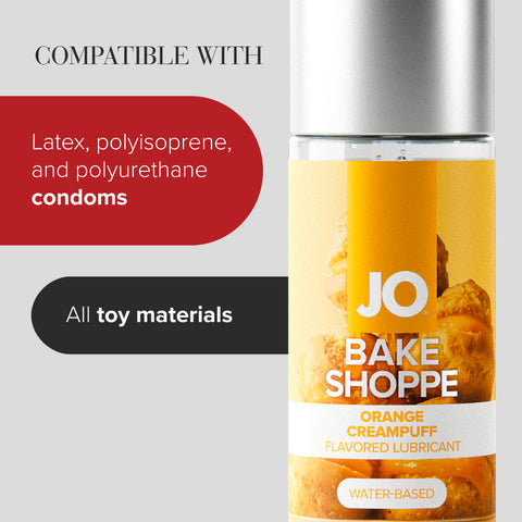 JO Bake Shoppe Orange Creampuff – Orange Flavored Water-Based Lubricant 60ml Bottle > Lube > Flavoured