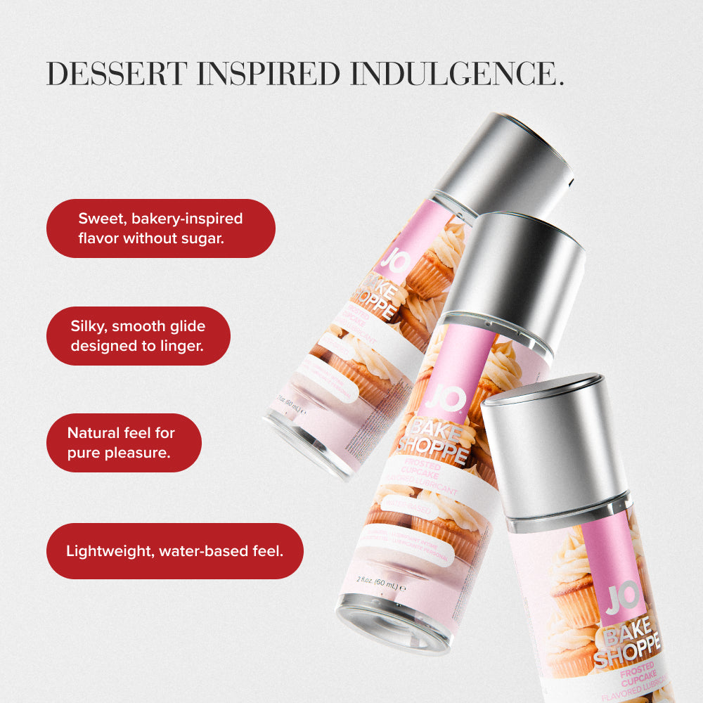 JO Bake Shoppe Frosted Cupcake – Water-Based Flavored Lubricant 60 ml Bottle > Lube > Flavoured