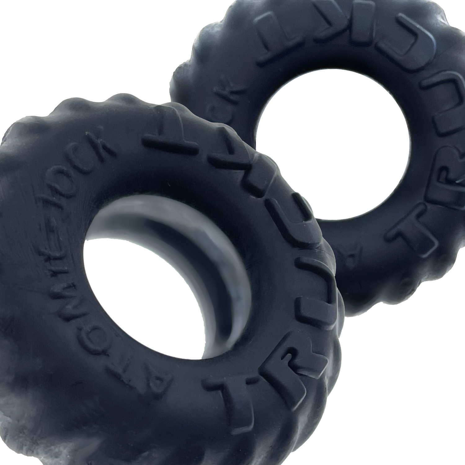Oxballs Truckt 2 Piece (Night Black) – Silicone Cockring Set > Cock Ring > Sets