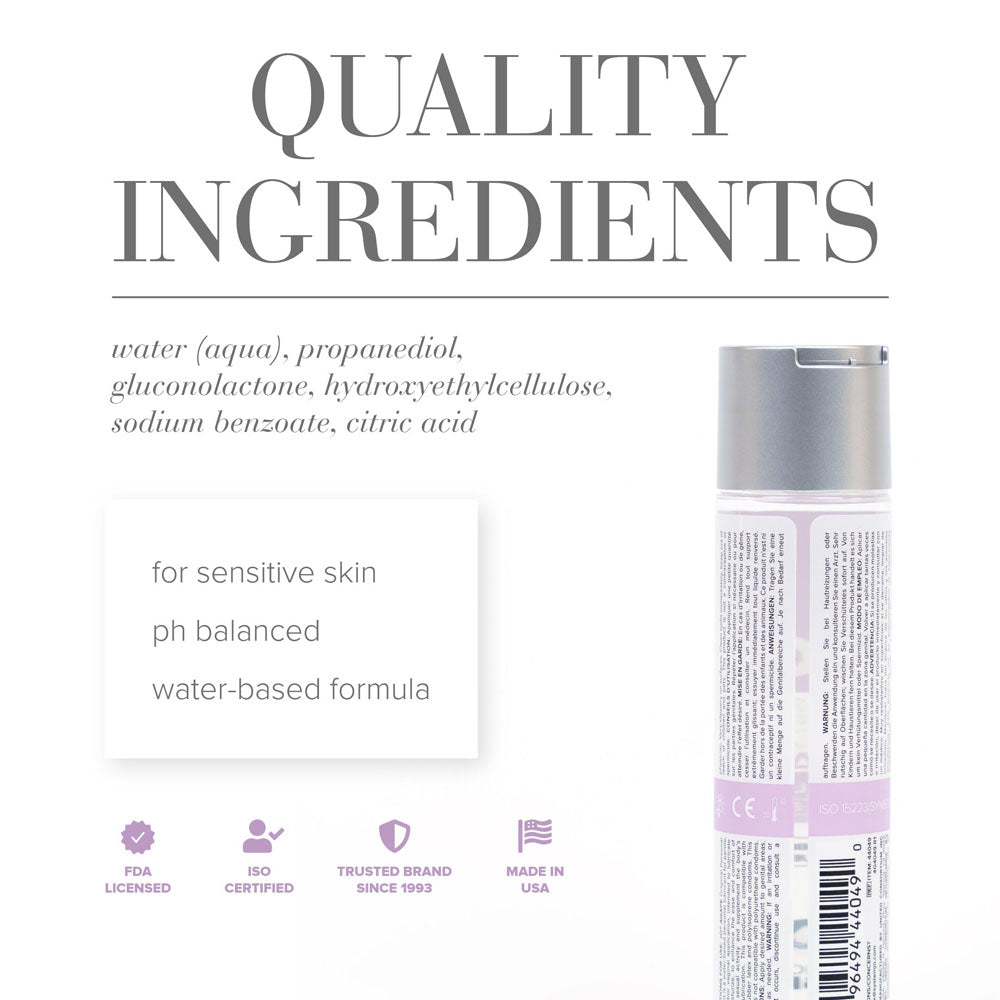 JO Agape Original (120 mL) – Water-Based Lubricant for Sensitive Skin Water Based Lube