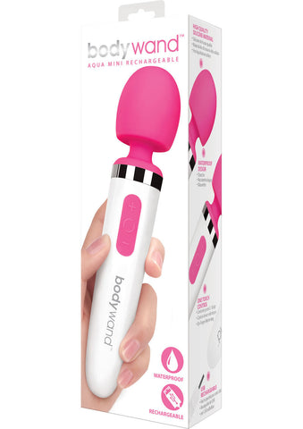 Bodywand Aqua Mini Rechargeable Silicone Waterproof Massager Pink Electric Massager