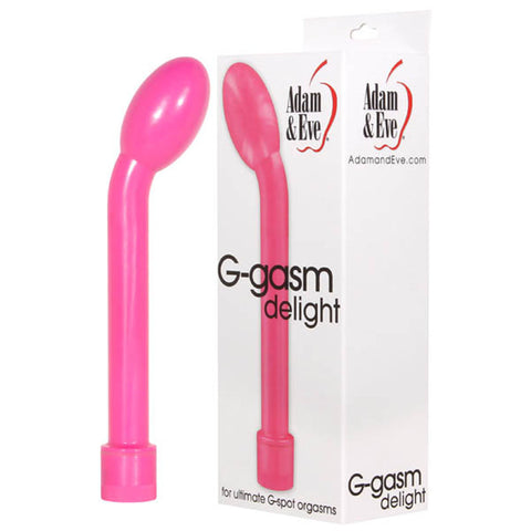 Adam & Eve G-Gasm Delight – Slim 17.8 cm Vibrator with Multi-Speed Control Pink VIBRATORS