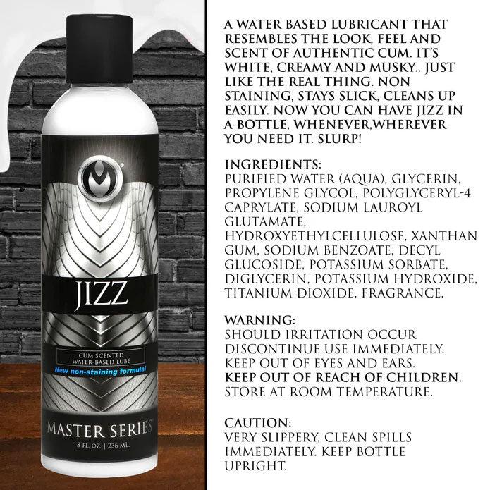 Master Series Jizz Scented Personal Lubricant 8 Ounce (236ml) > Lube > Speciality Exempt