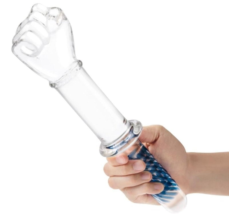 Glas 6.75 Inch Purple G-Spot Tickler Hand Blown Glass Dildo