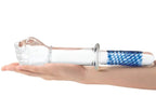Glas 6.75 Inch Purple G-Spot Tickler Hand Blown Glass Dildo