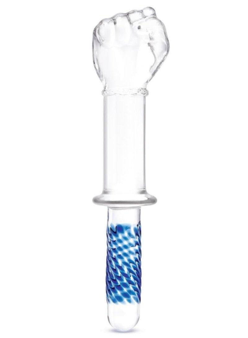 Glas 6.75 Inch Purple G-Spot Tickler Hand Blown Glass Dildo