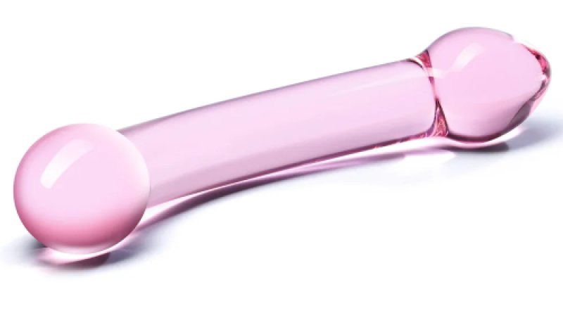 Glas Double Trouble – 7.25 Inch Glass Double-Headed Dildo