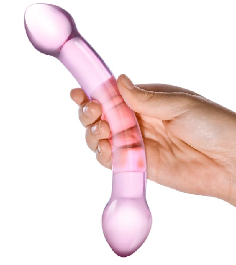 Glas Double Trouble – 7.25 Inch Glass Double-Headed Dildo