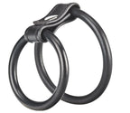 Electric Eel Blue Line Duo Soft Stretchy Rubber Cock and Ball Ring - Durable Ring > Clothes > Mens Leather