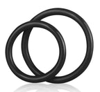 Blue Line Silicone Cock Ring Set – 2 Inch Rings