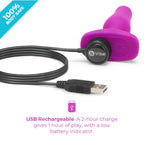 b-Vibe Novice Plug Fuchsia Small Beginner-Friendly Vibrating Anal Plug with Remote Control > Anal Range > Vibrating Butt Plugs