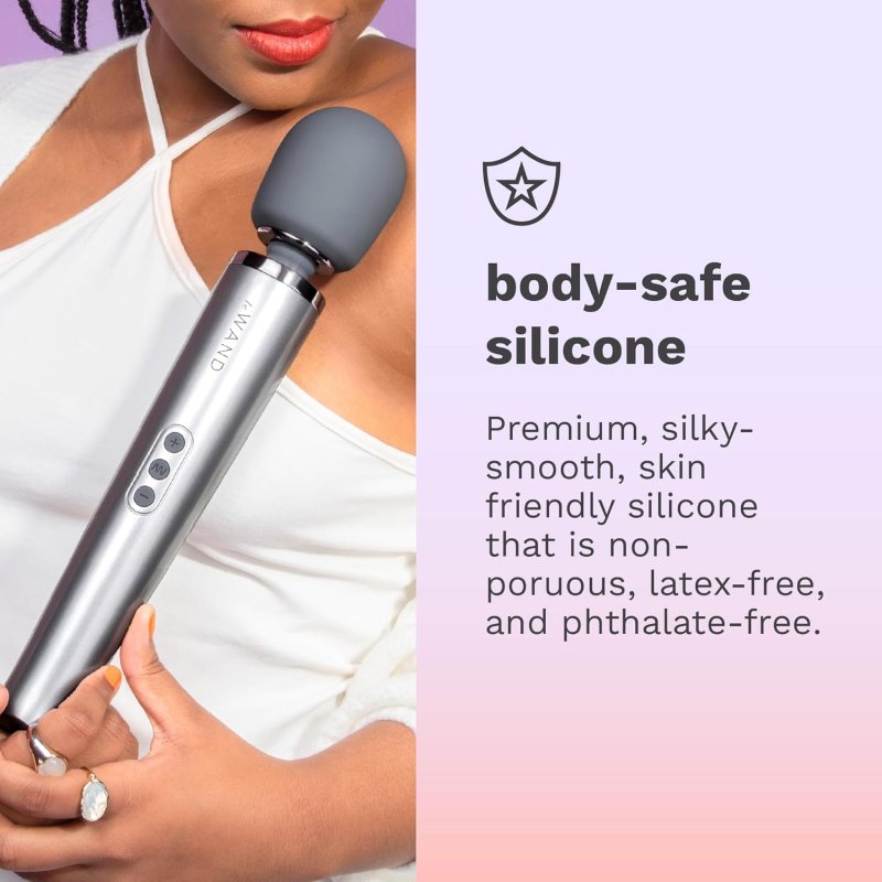 Le Wand Grey Massager with 10 Speeds and 20 Vibration Patterns > Sex Toys > Massage Wands