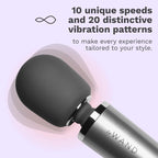Le Wand Grey Massager with 10 Speeds and 20 Vibration Patterns > Sex Toys > Massage Wands