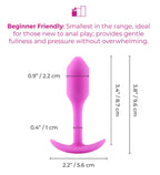 b-Vibe Snug Plug 1 – Slim Weighted Butt Plug > Anal Range > Butt Plugs