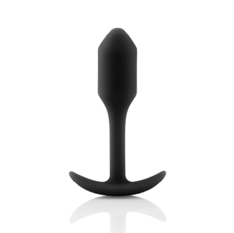 b-Vibe Snug Plug 1 (Black) – Slim Weighted Butt Plug