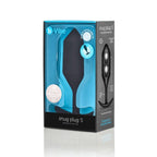b-Vibe Snug Plug 5 (Black) – Large Weighted Silicone Butt Plug > Anal Range > Butt Plugs