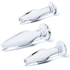 Glas 3PC Clear Glass Anal Training Set