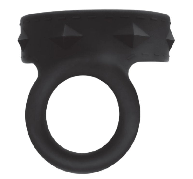Blue Line Duo Snap Silicone Cock and Ball Ring with Dual Size Closure