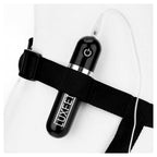 Lux Fetish 6.5 Inch Realistic Flesh Vibrating Dildo with Black Adjustable Strap-on Harness > Dildos > Strap On Harnesses