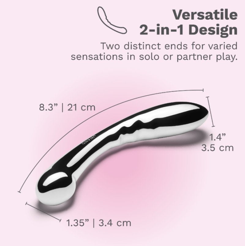 Le Wand Arch Stainless Steel Double-Ended G-Spot Stimulator Crescent Shape