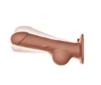 Pegasus 8 Inch Remote Control Realistic Silicone Dildo with Balls and Adjustable Harness Brown > Dildos > Strap On Harnesses