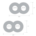 Blue Line Duo Cock and Ball Rings 2-Pack Stamina Enhancement Rings