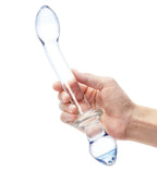 Glas 9.5" Double Play Dual-Ended Glass Dildo with Clear Smooth Design > Glass > Dildos