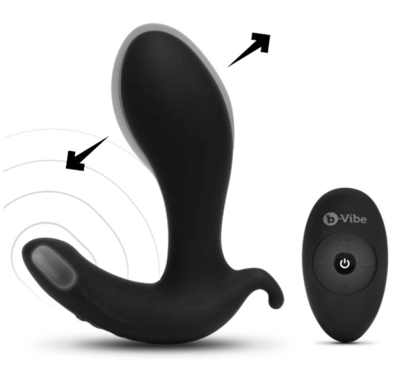 b-Vibe Expand Plug Remote Control Vibrating Expanding Anal Plug in Black > Anal Range > Tunnel and Stretchers