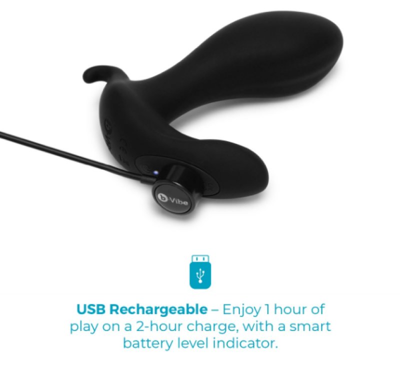 b-Vibe Expand Plug Remote Control Vibrating Expanding Anal Plug in Black > Anal Range > Tunnel and Stretchers