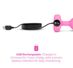 b-Vibe Vibrating Heart Plug Small Medium with 15 Patterns > Anal Range > Vibrating Butt Plugs
