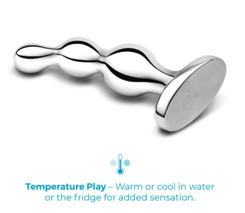 b-Vibe Stainless Steel Anal Beads 480g Body Safe Prostate Stimulator > Anal Range > Anal Beads