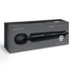 Le Wand Diecast Plug-In Massager Black Corded Metal Body with 10 Speeds and 20 Vibration Patterns