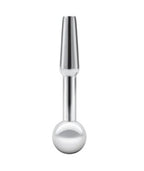 Blue Line Stainless Steel Peephole Penis Plug 1 3/4 Inch Length with Bulb Tip