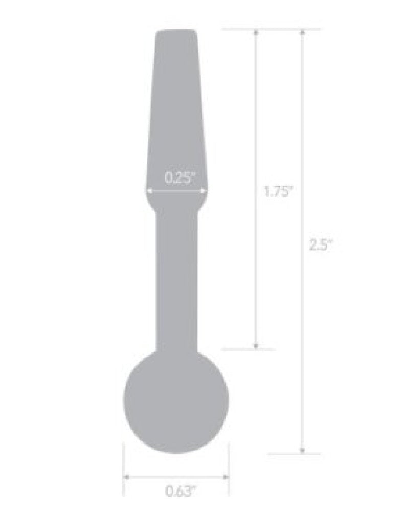 Blue Line Stainless Steel Peephole Penis Plug 1 3/4 Inch Length with Bulb Tip Secondary image
