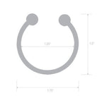 Blue Line Stainless Steel Bull Nose Glans Ring 32mm Size