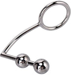 Blue Line Two Beas Stainless Steel Anal Hook and Cock Ring 45mm