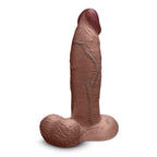 b-Vibe Slipskin Realistic Silicone Dildo 9 Inch Girthy Brown > Dildos > Large Dildos