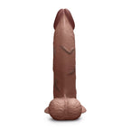 b-Vibe Slipskin Realistic Silicone Dildo 10 Inch Curved Brown > Dildos > Large Dildos