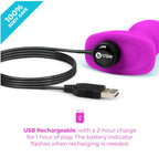 b-Vibe Rimming Petite Rotating and Vibrating Remote Control Plug in Fuchsia > Anal Range > Vibrating Butt Plugs