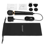 Le Wand Plug-In Black Powerful Vibrating Massager with 8-Foot Cord