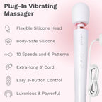 Le Wand Plug-In Vibrating Massager Classic White Design